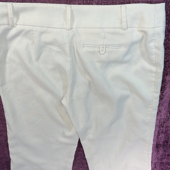 Suzy Sheri wide leg white capri cropped pants size 14/16 plus size - Picture 5 of 6